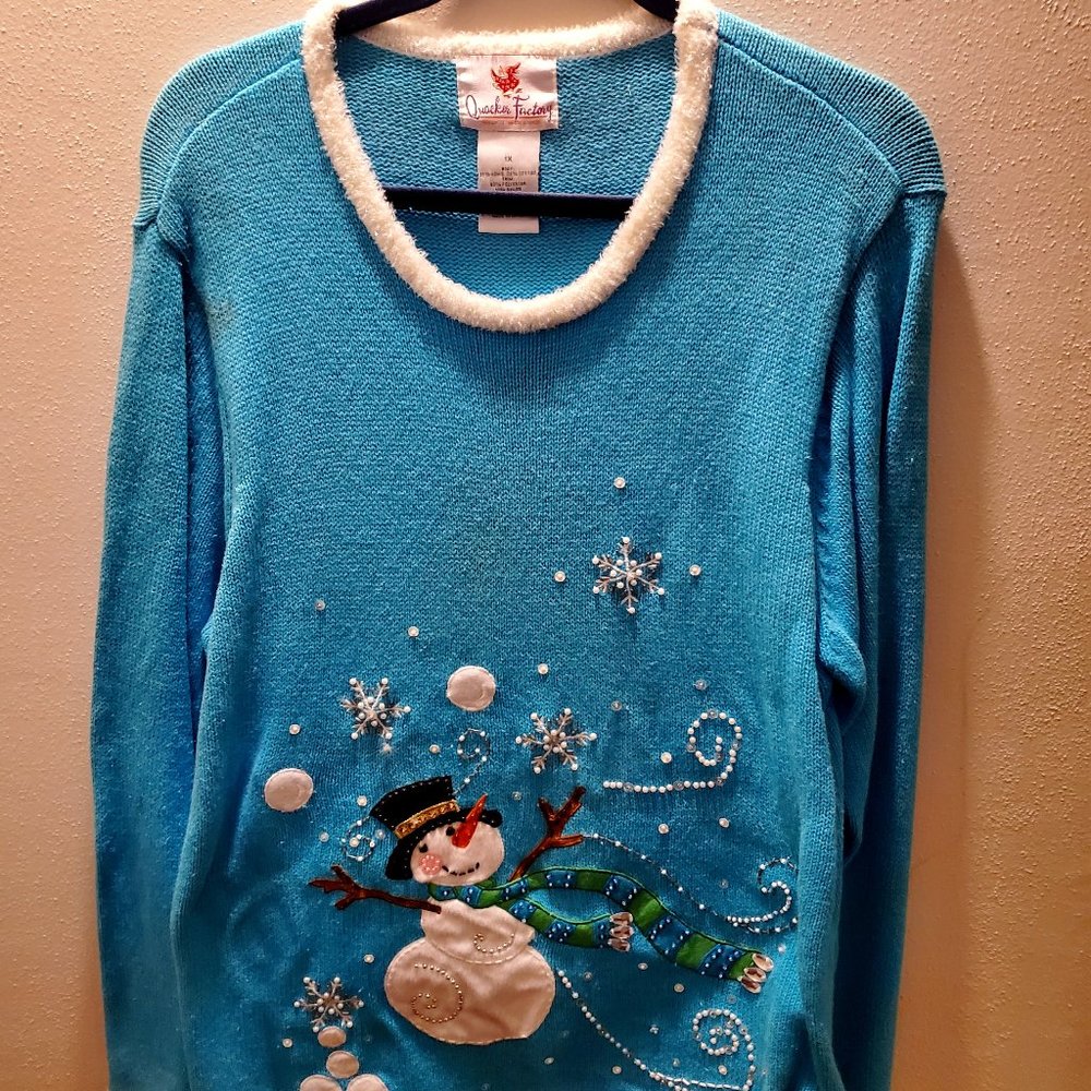 Quacker Factory Snowman Sweater